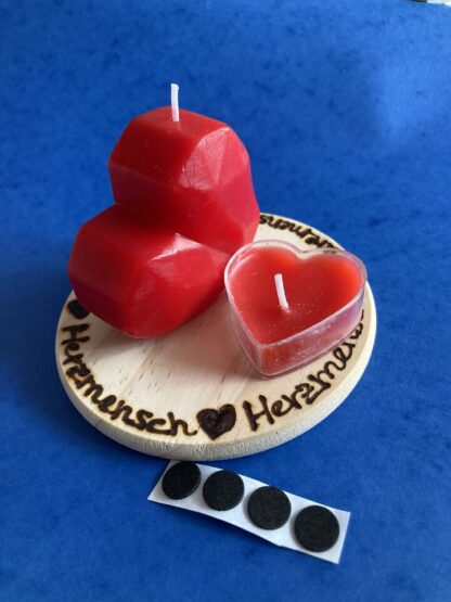 Schöne, aus eigener Hand beschriftete Glasuntersetzer/ Tassenuntersetzer - personalisiert möglich – Bild 3