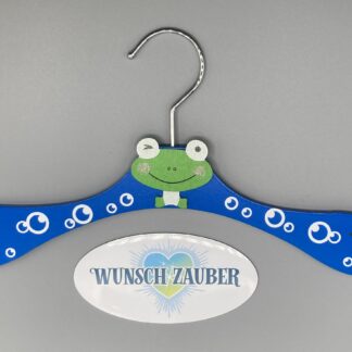 Kinder Kleiderbügel Frosch - personalisiert möglich