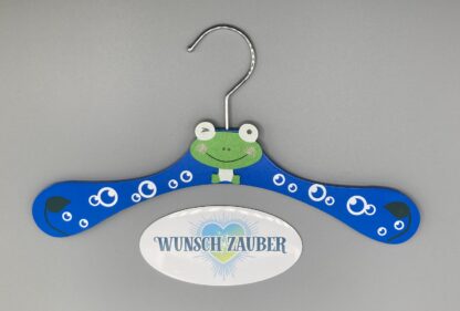 Kinder Kleiderbügel Frosch - personalisiert möglich
