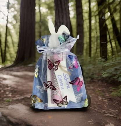 Geschenk Hase mit Schmetterlingstasche / Yogurette