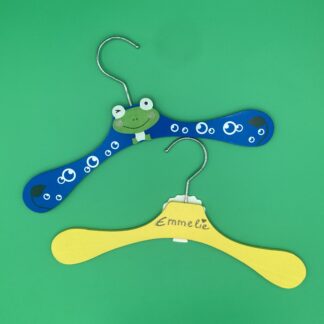 Kinder Kleiderbügel Frosch - personalisiert möglich