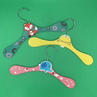 Kinder Kleiderb&uuml;gel Elefant und Fuchs - personalisiert m&ouml;glich