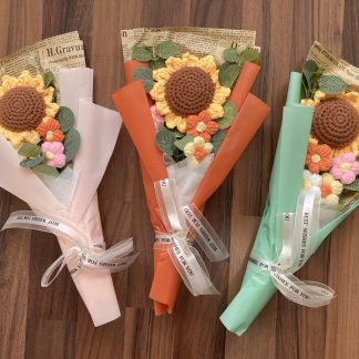 geh&auml;kelte Sonnenblume