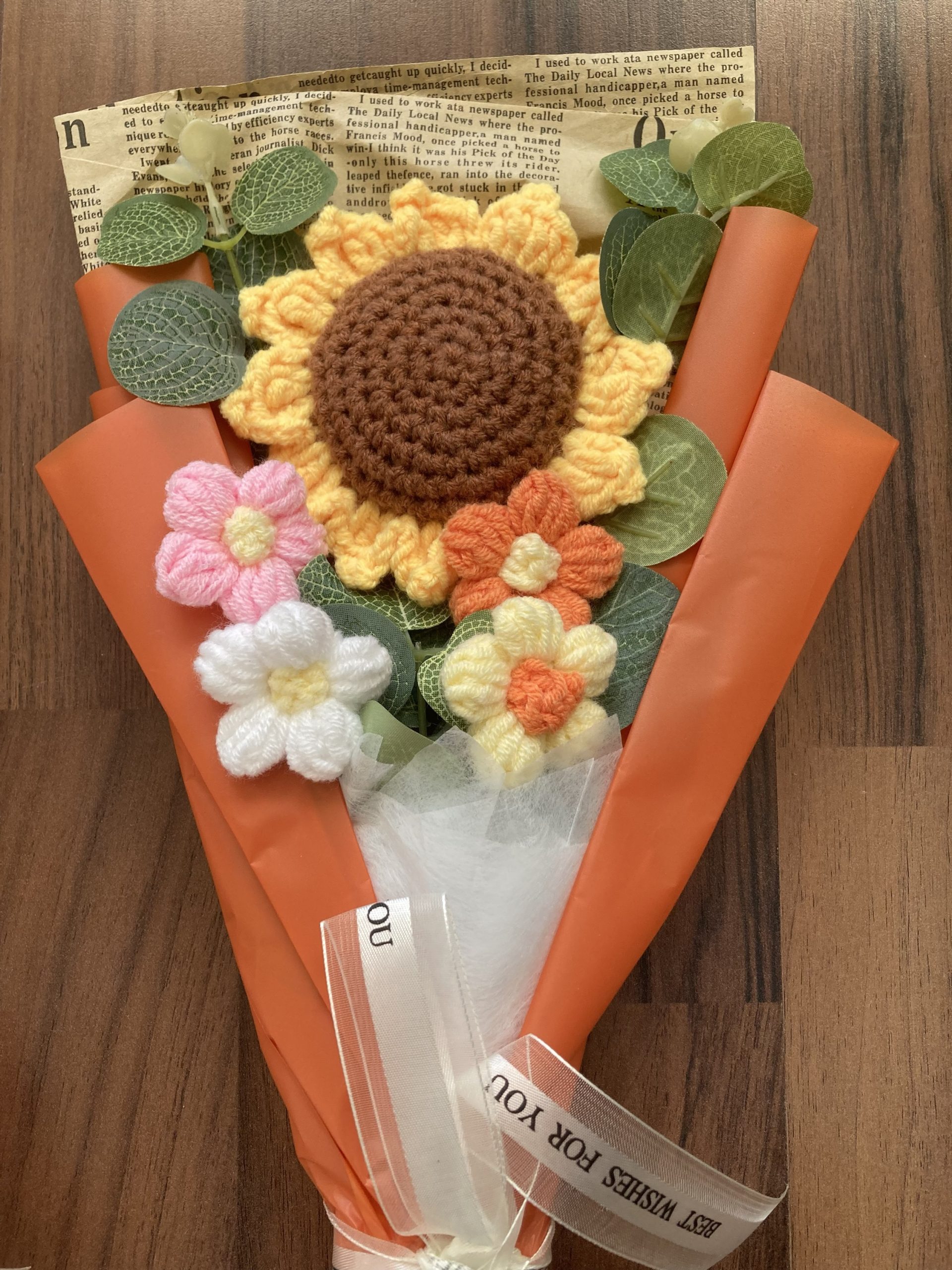 gehäkelte Sonnenblume – Bild 2