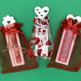 3 Mitbringsel Blume- Valentine - Liebe - Herz